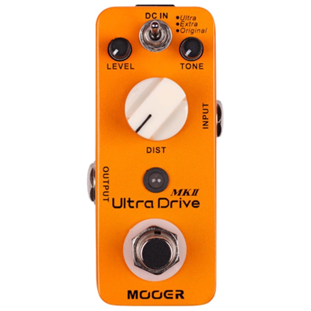 Mooer Ultra Drive MKII Distortion Compact Guitar Effect Pedal with 3 Modes