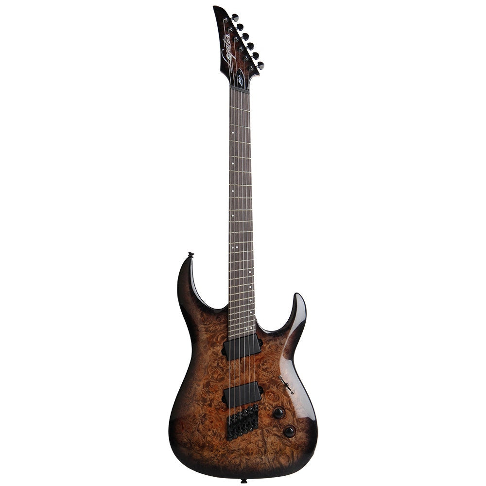 Legator Ninja 200-SE Fanned Fret Electric Guitar - Charcoal Burl