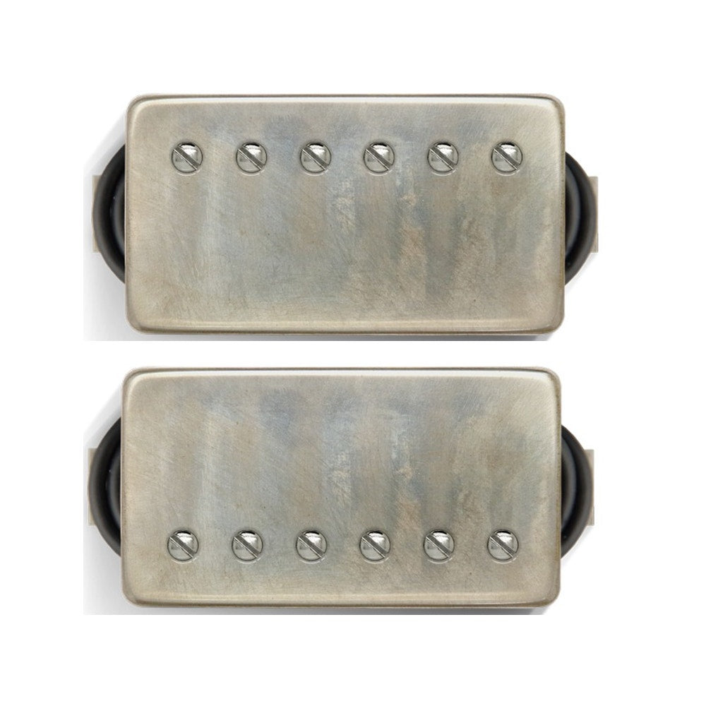 Bare Knuckle Pickups The Mule Humbucker Set, 50mm, Long Leg, Aged Nickel