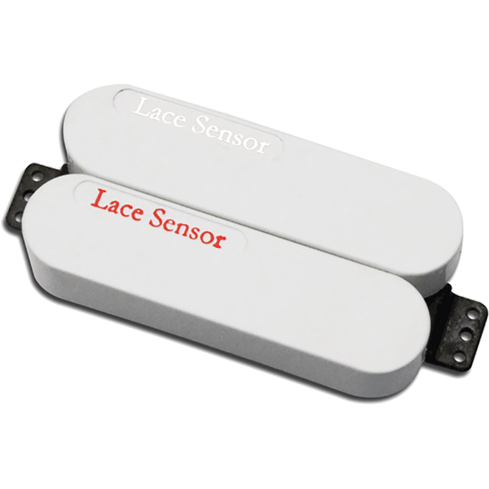 Lace 04501 Sensor Dually Red Silver 22.2K Guitar Pickup - White