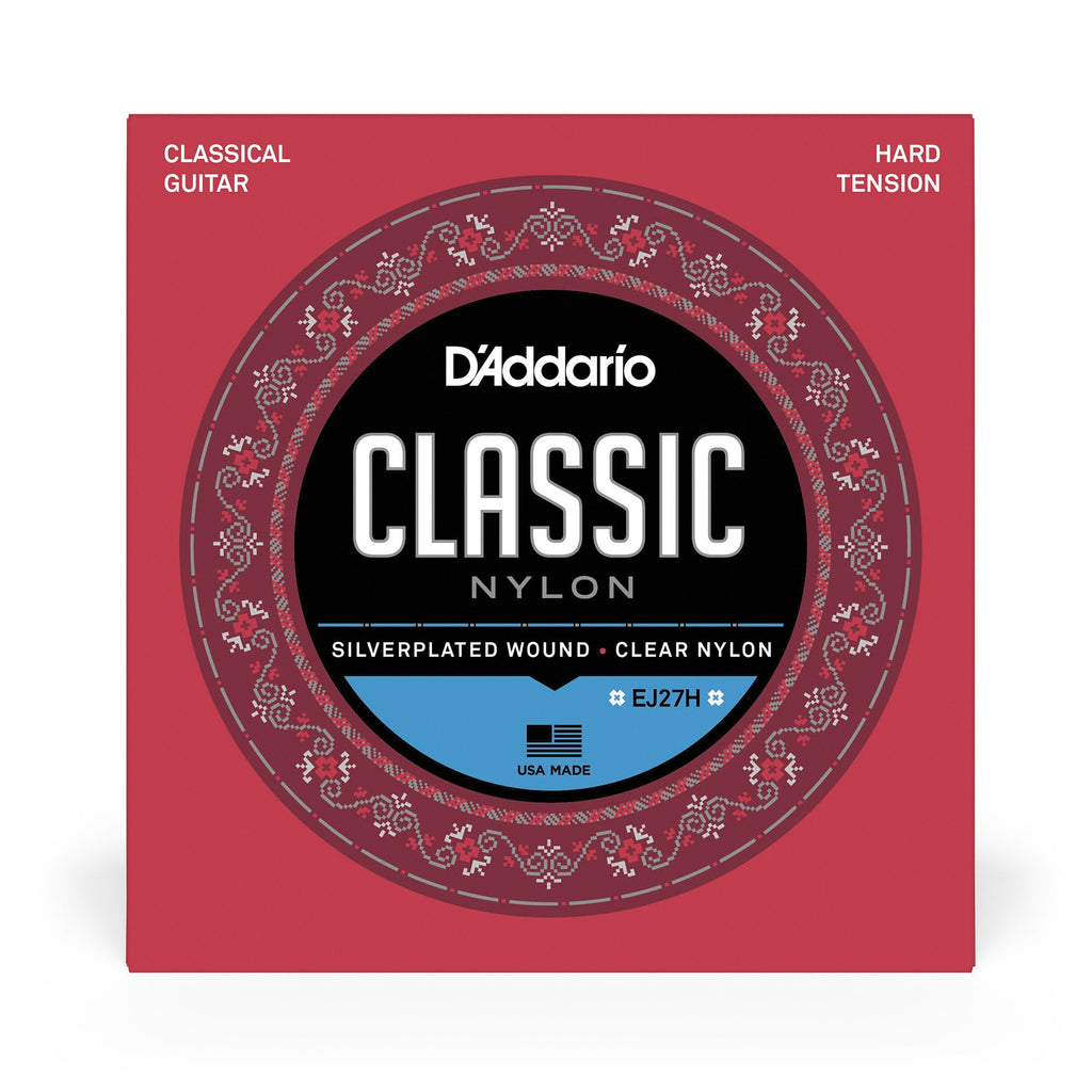 10-Pack D'Addario EJ27H Student Nylon Hard Tension Classical Acoustic Guitar Strings