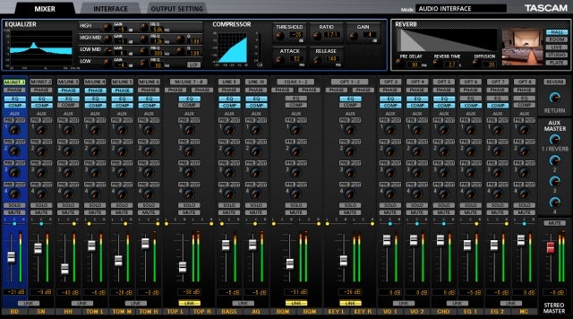 Tascam Celesonic US-20x20 Pack 20-Channel Analog/Digital I/O 1-Rackspace