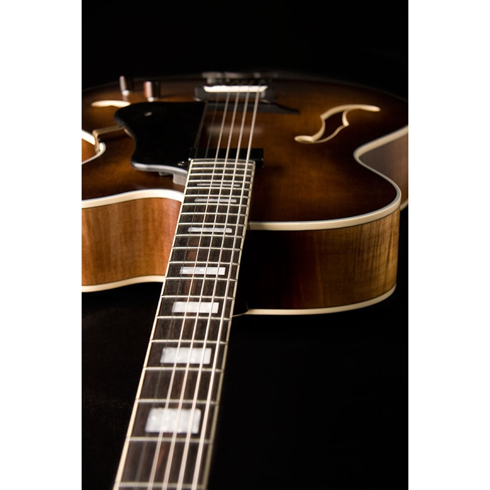 Washburn J600K Jazz Series Hollowbody Electric Guitar with Hard Case - Vintage Matte Finish (B-STOCK)