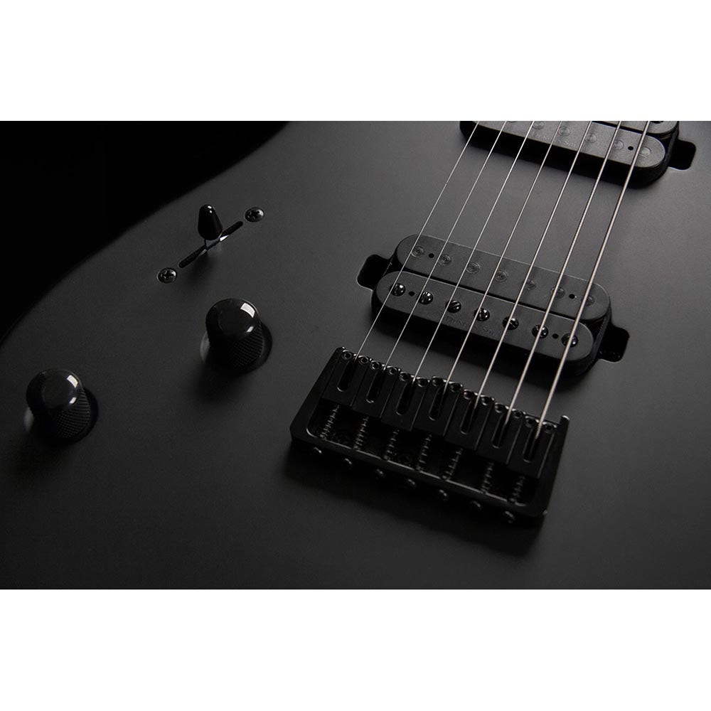 Washburn PX-SOLAR170CLH Parallaxe Series Solar Left-Handed Electric Guitar - Carbon Black Matte (B-STOCK)