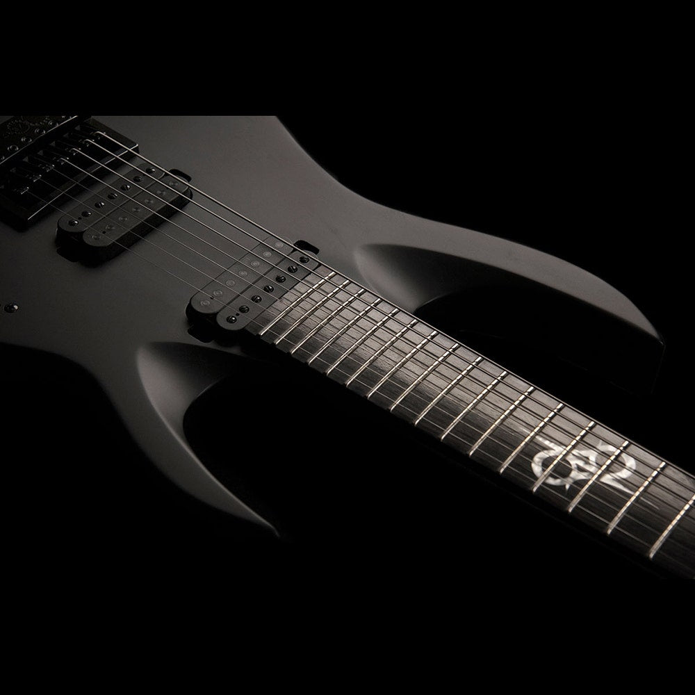 Washburn PX-SOLAR17ETC Ola Englund Parallaxe Solar 7-String Evertune Electric Guitar - Black Matte (B-STOCK)