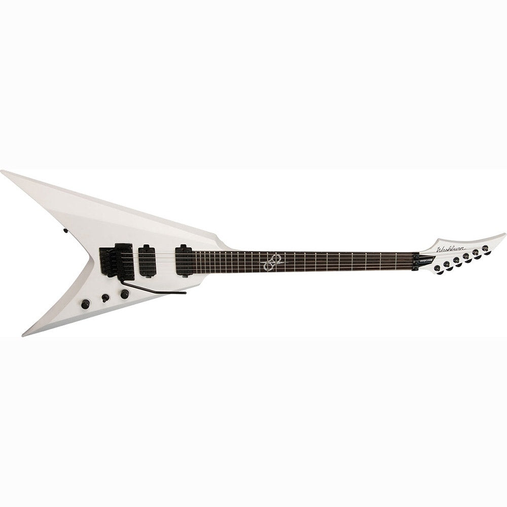 Washburn PX-SOLARV160FRWHMK Parallaxe Series Ola Englund Signature V-Style Floyd Rose Electric Guitar - White Matte (B-STOCK)