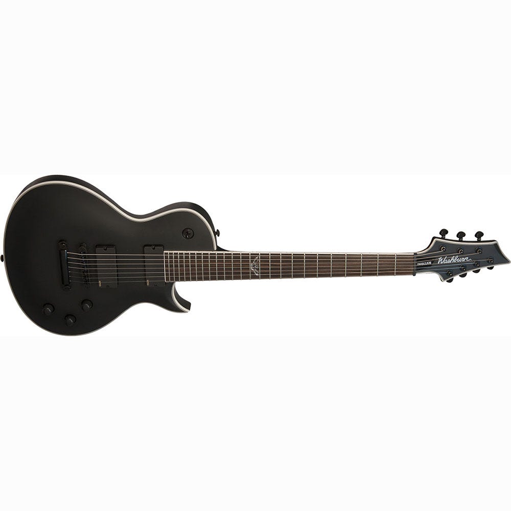 Washburn PXL27EC Parallaxe Series 7‑String Electric Guitar - Carbon Matte Black