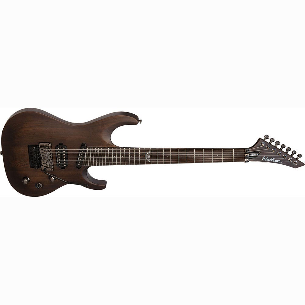 Washburn PXS29-7FRDSAM Parallaxe Series 7-String 29-Fret Electric Guitar - Dark Swamp Ash Matte