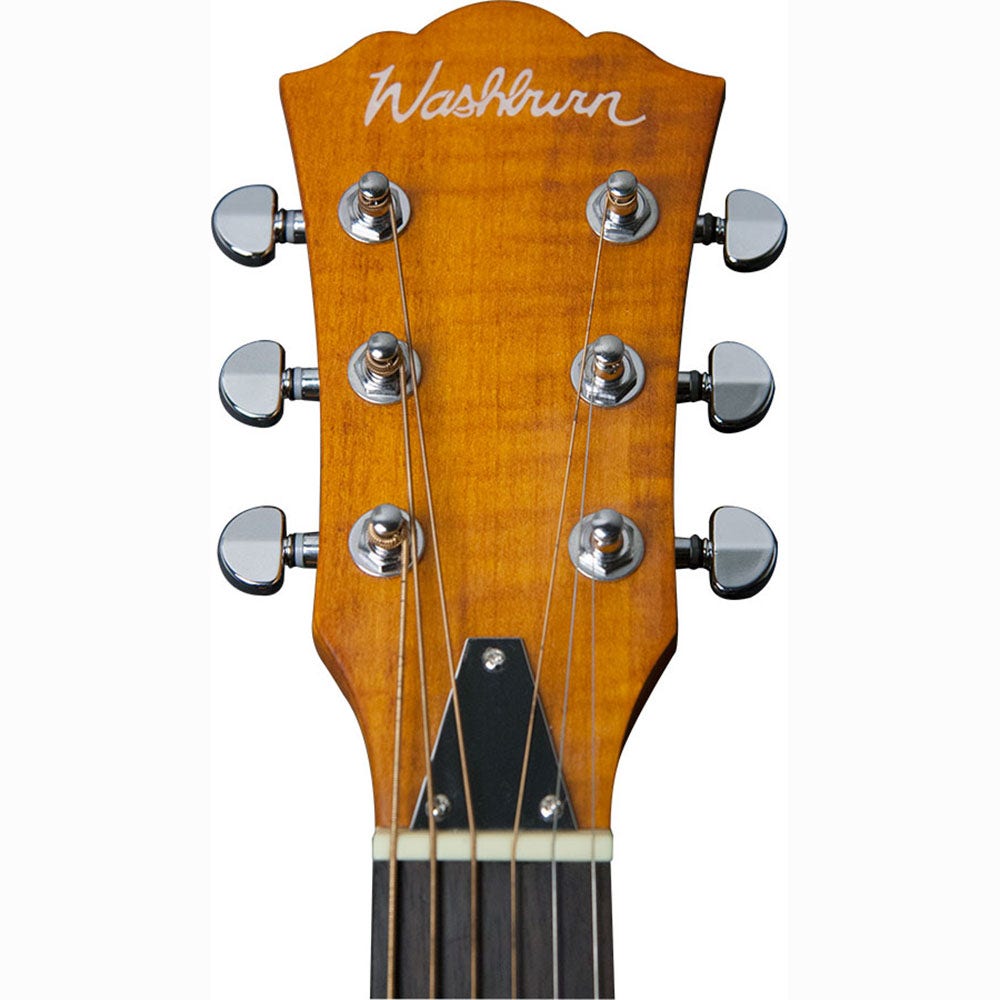 Washburn R45RCE Bluegrass Series Round Neck Resonator Acoustic Guitar - Trans Honey