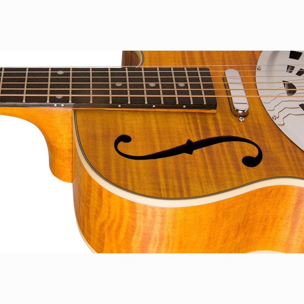 Washburn R45RCE Bluegrass Series Round Neck Resonator Acoustic Guitar - Trans Honey