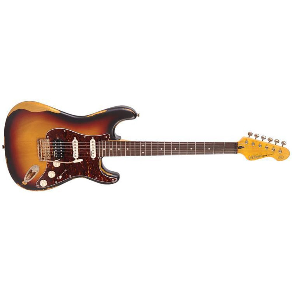 Vintage V6HMRSB Icon Series Electric Guitar HSS Rosewood Fingerboard Sunburst (E-STOCK)