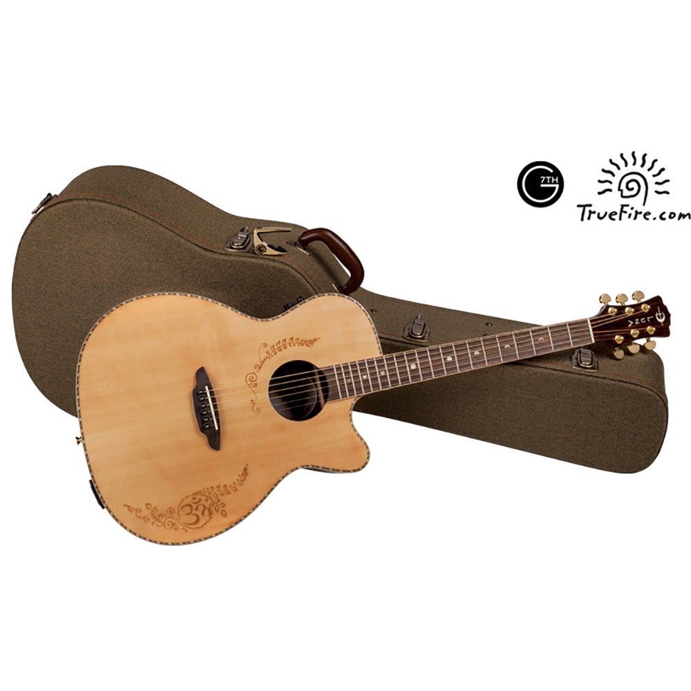 Luna VG LTD Vicki Genfan Limited Edition Acoustic Guitar Package with Case, Capo, and Instructional Downloads