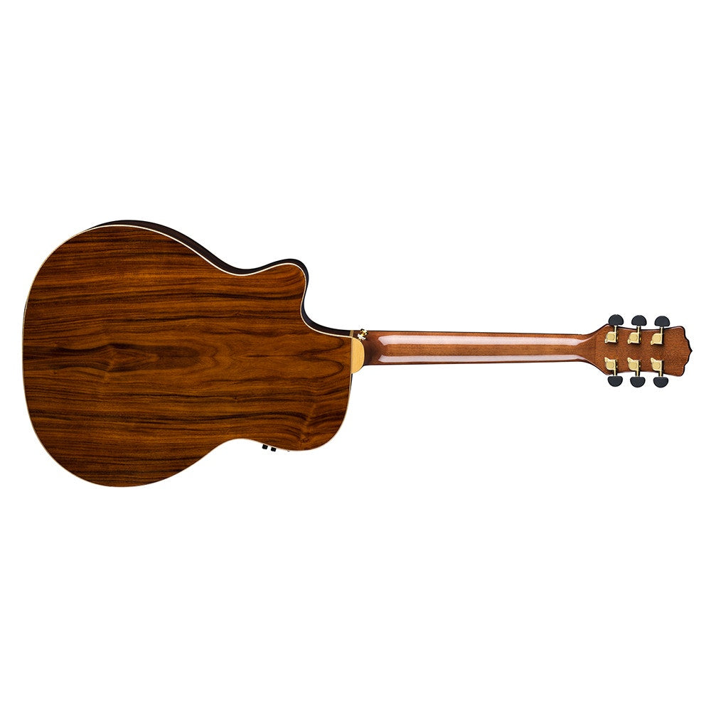 Luna Guitars Vista Wolf Tropical Wood Acoustic Electric Guitar, Gloss Natural