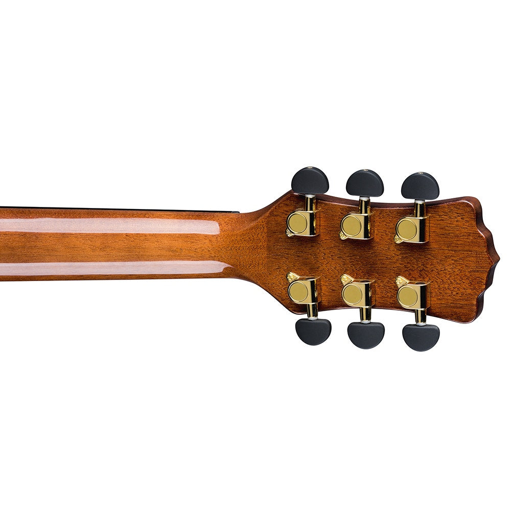 Luna Guitars Vista Wolf Tropical Wood Acoustic Electric Guitar, Gloss Natural