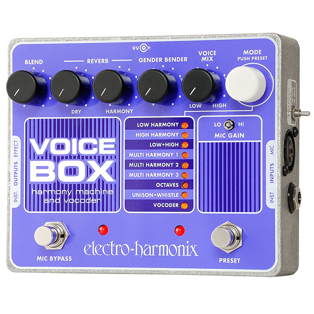 Electro-Harmonix Voice Box Harmonizer Machine Vocoder Vocal Effect Pedal