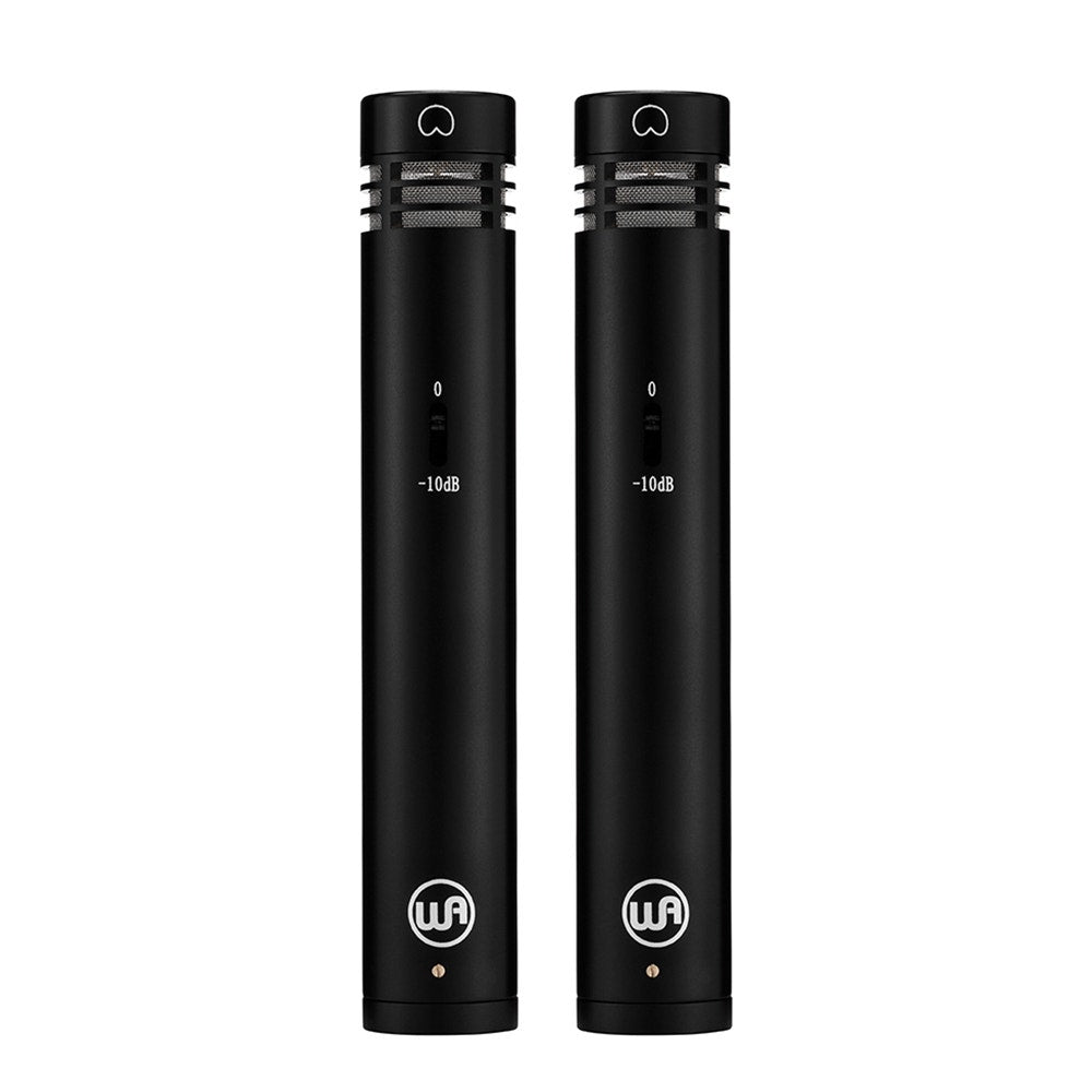 Warm Audio WA-84 Vintage Style Small Capsule Studio Recording Microphone, Stereo Pair, Black