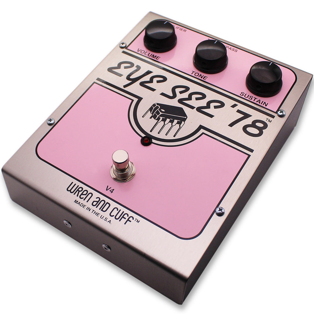 Wren and Cuff Eye See '78 OG Full-Size Special Fuzz Guitar Effect Pedal, Folded Steel