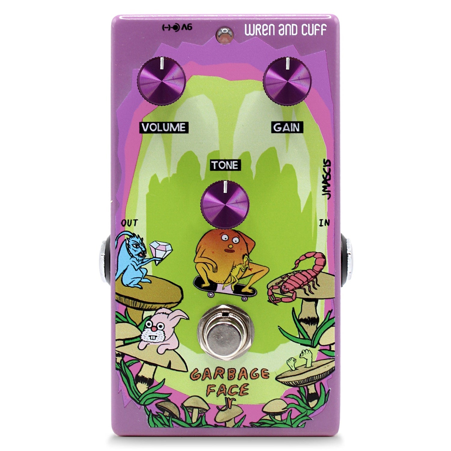 Wren and Cuff J Mascis Garbage Face Jr Fuzz / Treble Booster Guitar Effects Pedal