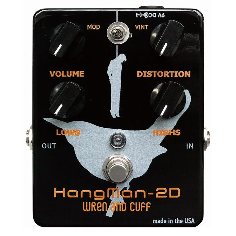 Wren and Cuff Hangman 2D Distortion Guitar Effects Pedal