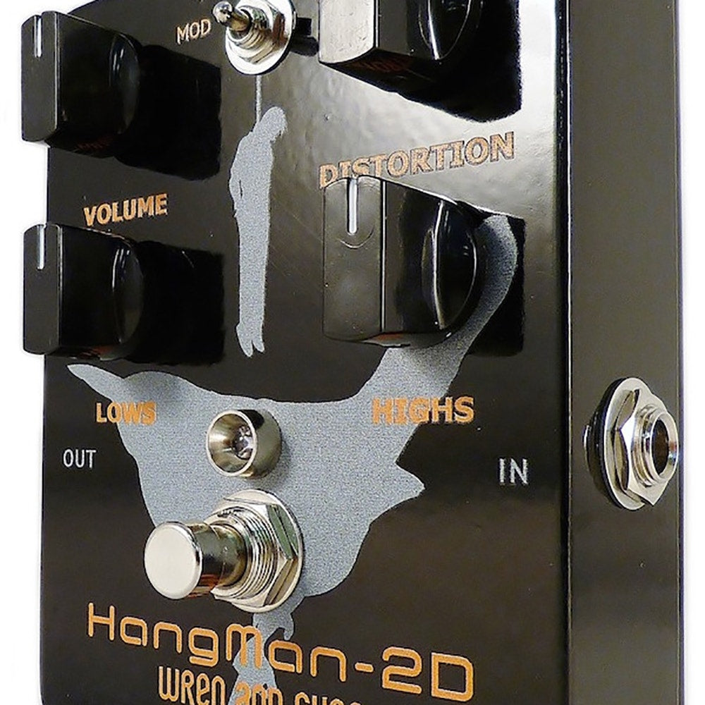 Wren and Cuff Hangman 2D Distortion Guitar Effects Pedal