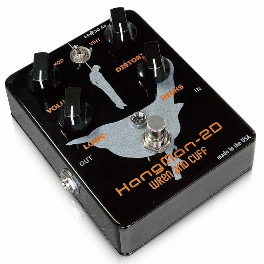 Wren and Cuff Hangman 2D Distortion Guitar Effects Pedal