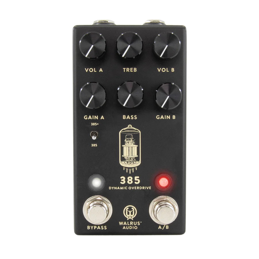 Walrus Audio 385 Overdrive MKII Dynamic Overdrive Guitar Effect Pedal, Black