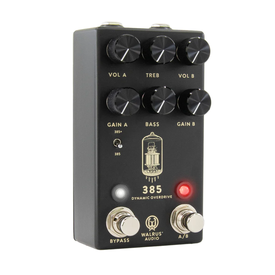 Walrus Audio 385 Overdrive MKII Dynamic Overdrive Guitar Effect Pedal, Black