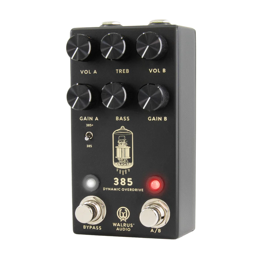 Walrus Audio 385 Overdrive MKII Dynamic Overdrive Guitar Effect Pedal, Black