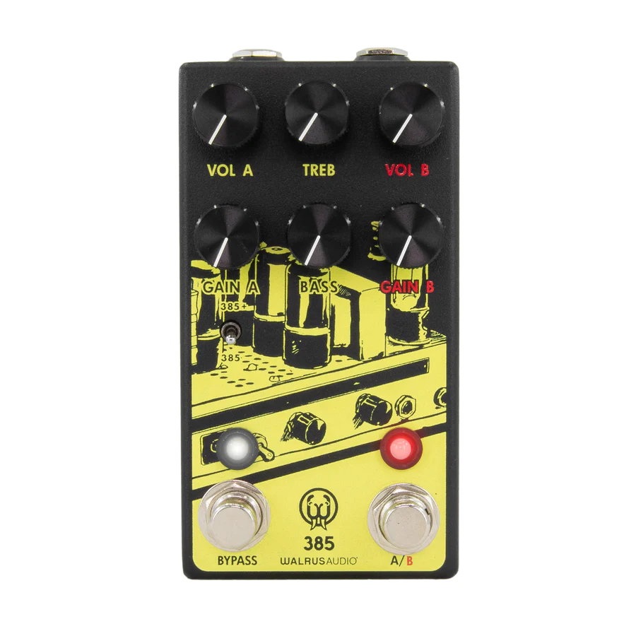Walrus Audio 385 Overdrive MKII Dynamic Overdrive Guitar Effect Pedal, Yellow