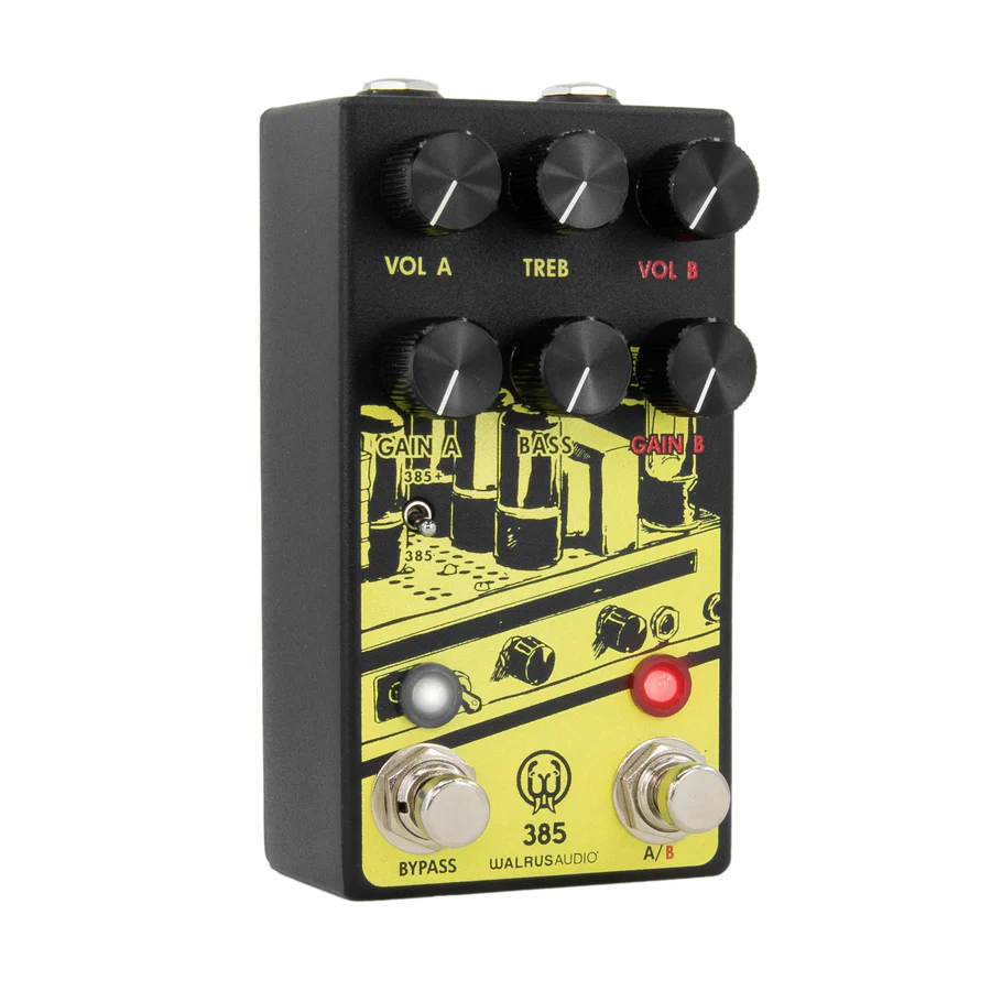 Walrus Audio 385 Overdrive MKII Dynamic Overdrive Guitar Effect Pedal, Yellow