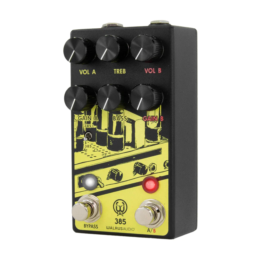 Walrus Audio 385 Overdrive MKII Dynamic Overdrive Guitar Effect Pedal, Yellow