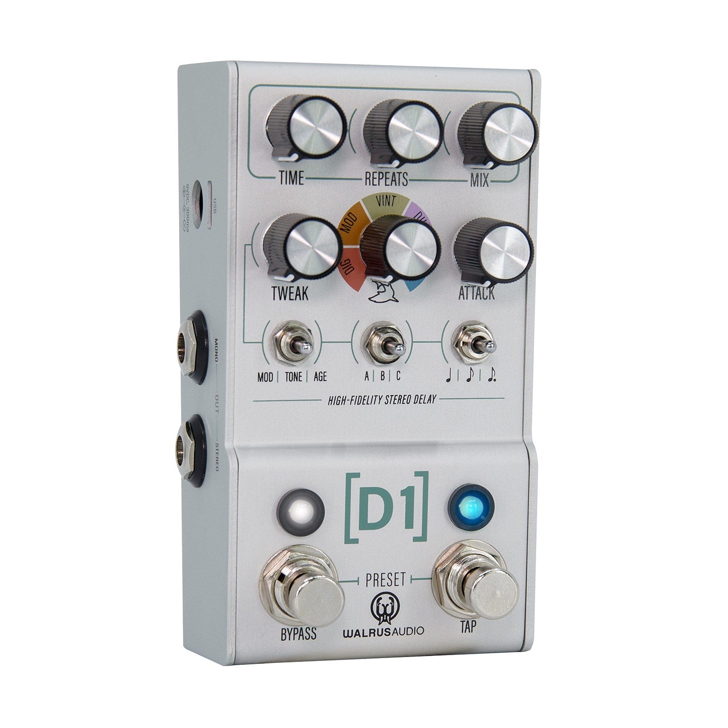 Walrus Audio MAKO Series D1 V.2 High-Fidelity Delay Guitar Effects Pedal