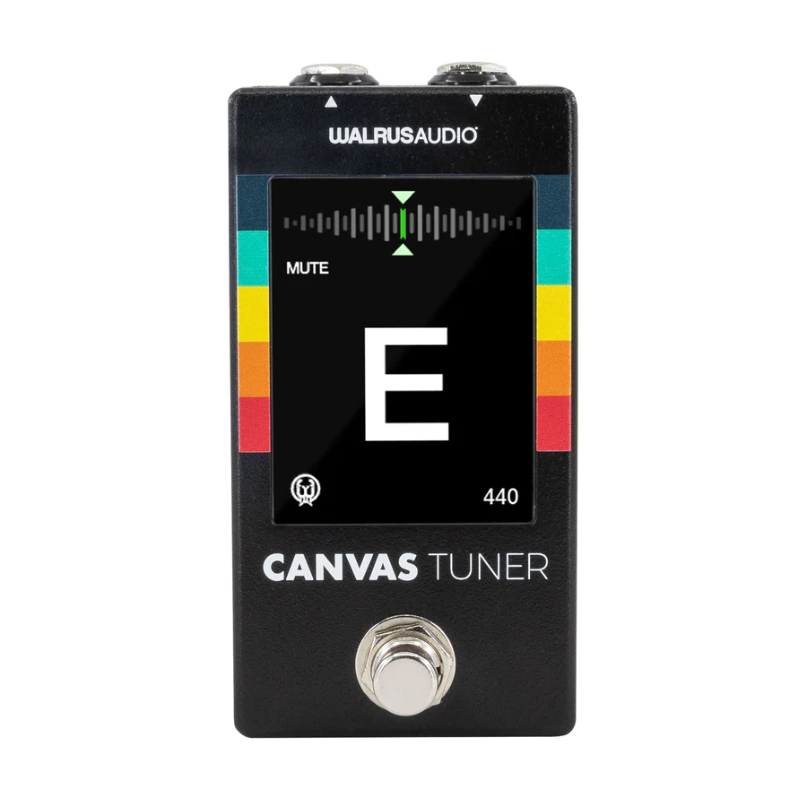 Walrus Audio Canvas Tuner Guitar / Bass Pedal with 2.8" TFT LCD Display & 0.1 Cent Accuracy