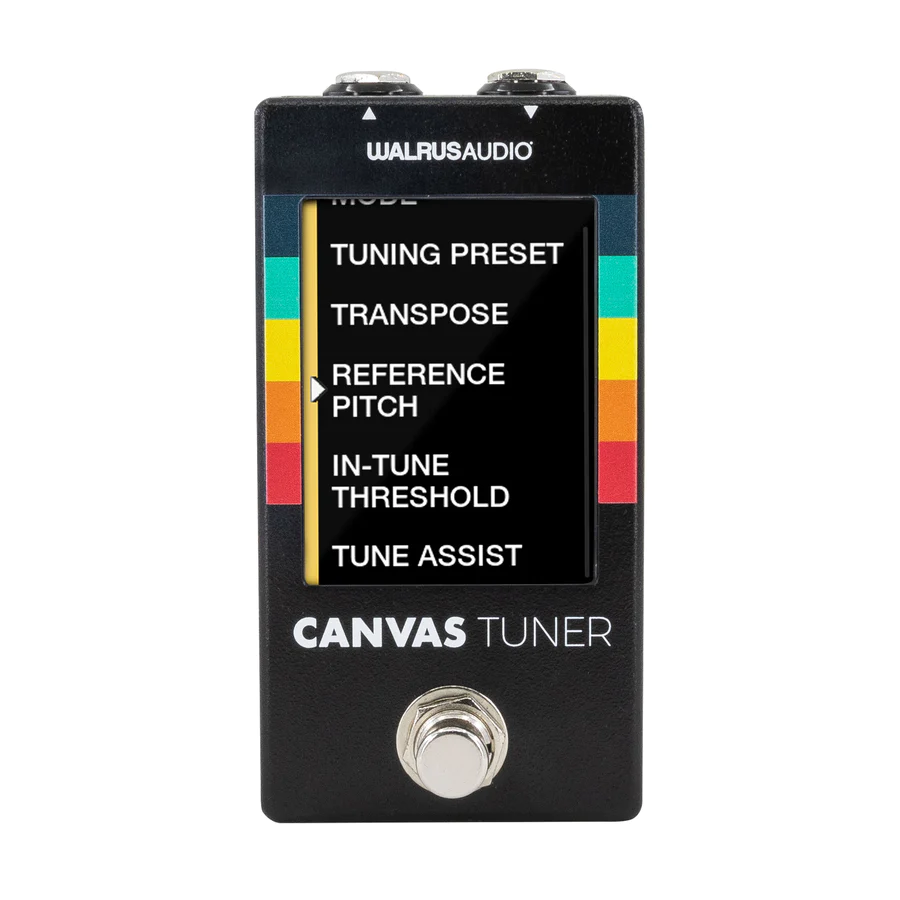 Walrus Audio Canvas Tuner Guitar / Bass Pedal with 2.8" TFT LCD Display & 0.1 Cent Accuracy