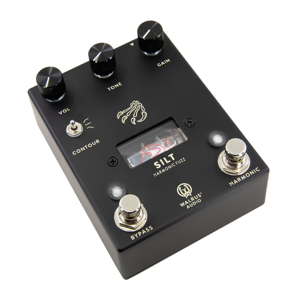 Walrus Audio Silt Harmonic Fuzz Guitar Effect Pedal with 12AU7 Tube Section, Black