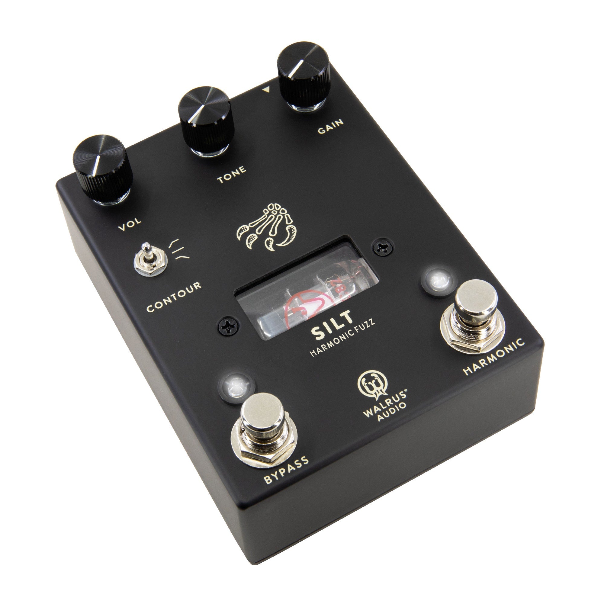 Walrus Audio Silt Harmonic Fuzz Guitar Effect Pedal with 12AU7 Tube Section, Black