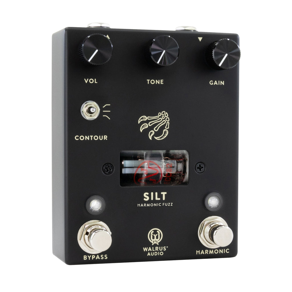 Walrus Audio Silt Harmonic Fuzz Guitar Effect Pedal with 12AU7 Tube Section, Black