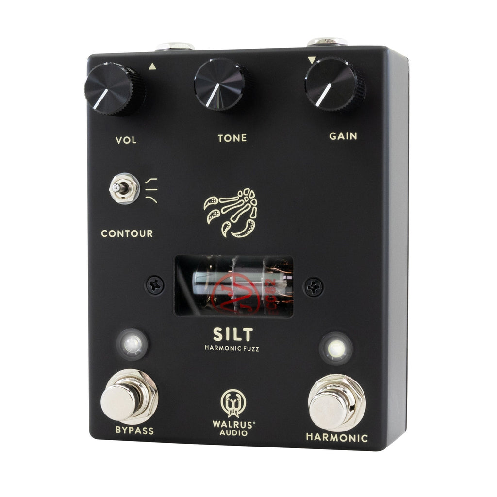 Walrus Audio Silt Harmonic Fuzz Guitar Effect Pedal with 12AU7 Tube Section, Black