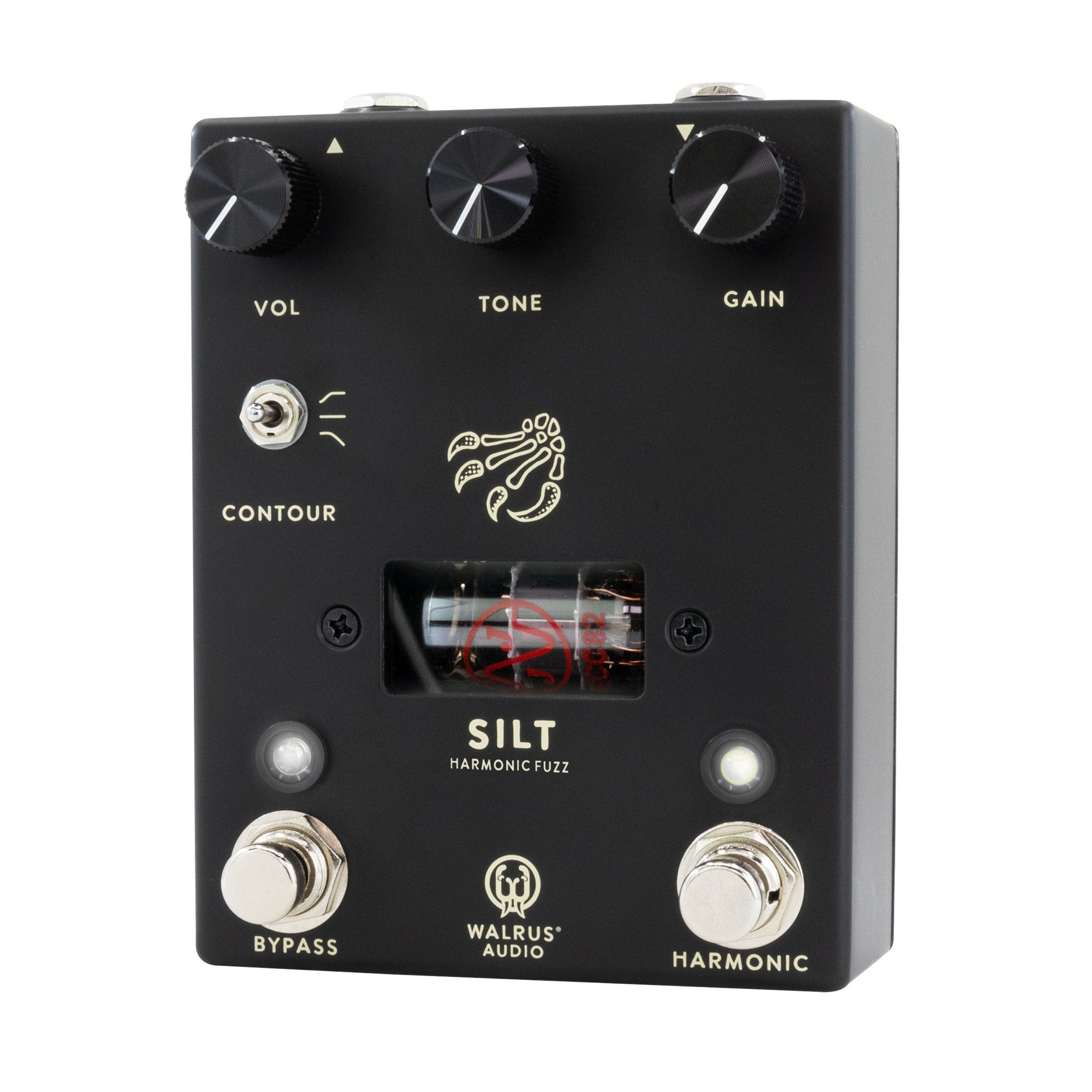 Walrus Audio Silt Harmonic Fuzz Guitar Effect Pedal with 12AU7 Tube Section, Black