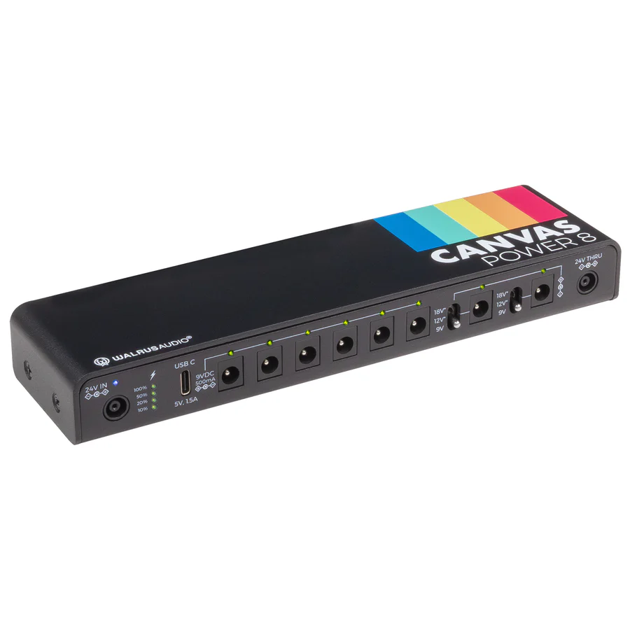 Walrus Audio Canvas Power 8 Isolated Pedalboard Power Supply with 8 Outputs
