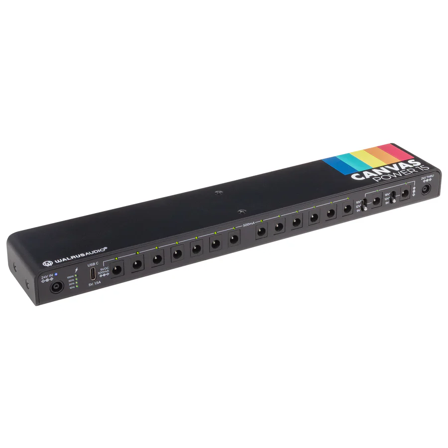 Walrus Audio Canvas Power 15 Isolated Pedalboard Power Supply with 15 Outputs