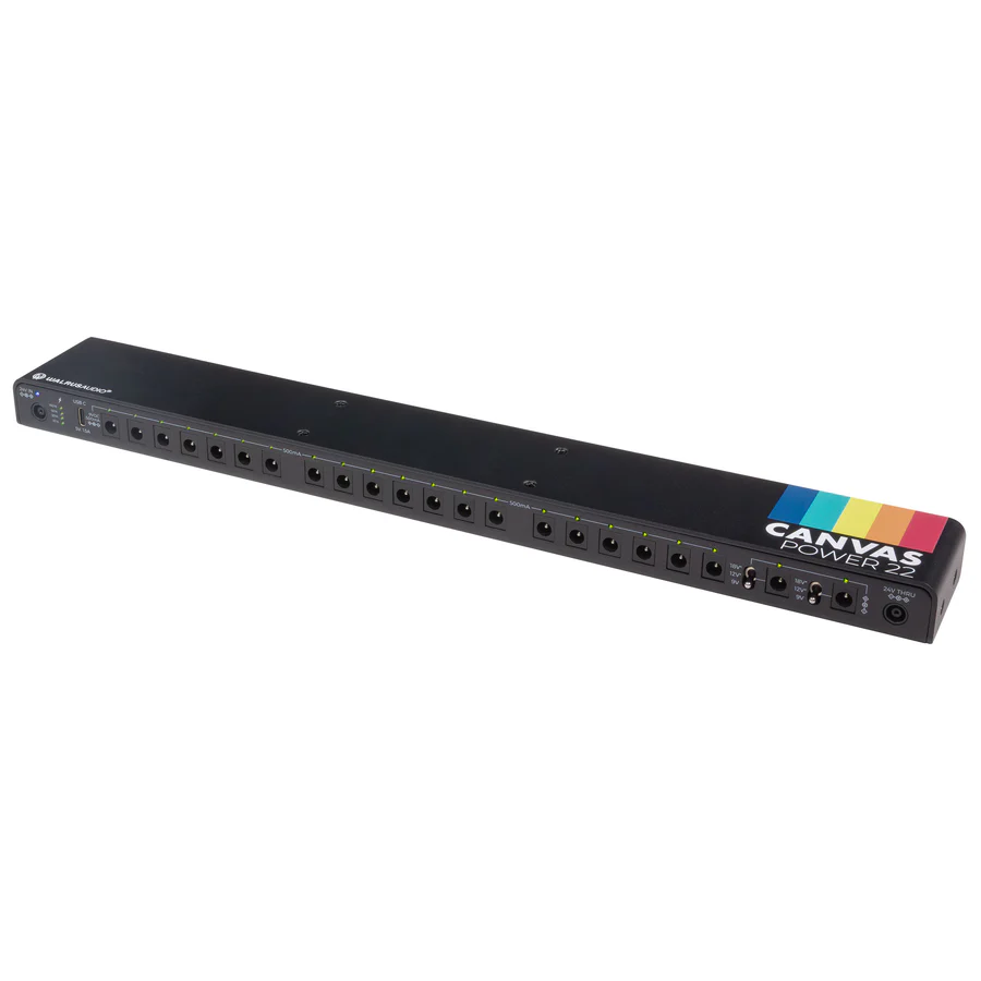 Walrus Audio Canvas Power 22 Isolated Pedalboard Power Supply with 22 Outputs