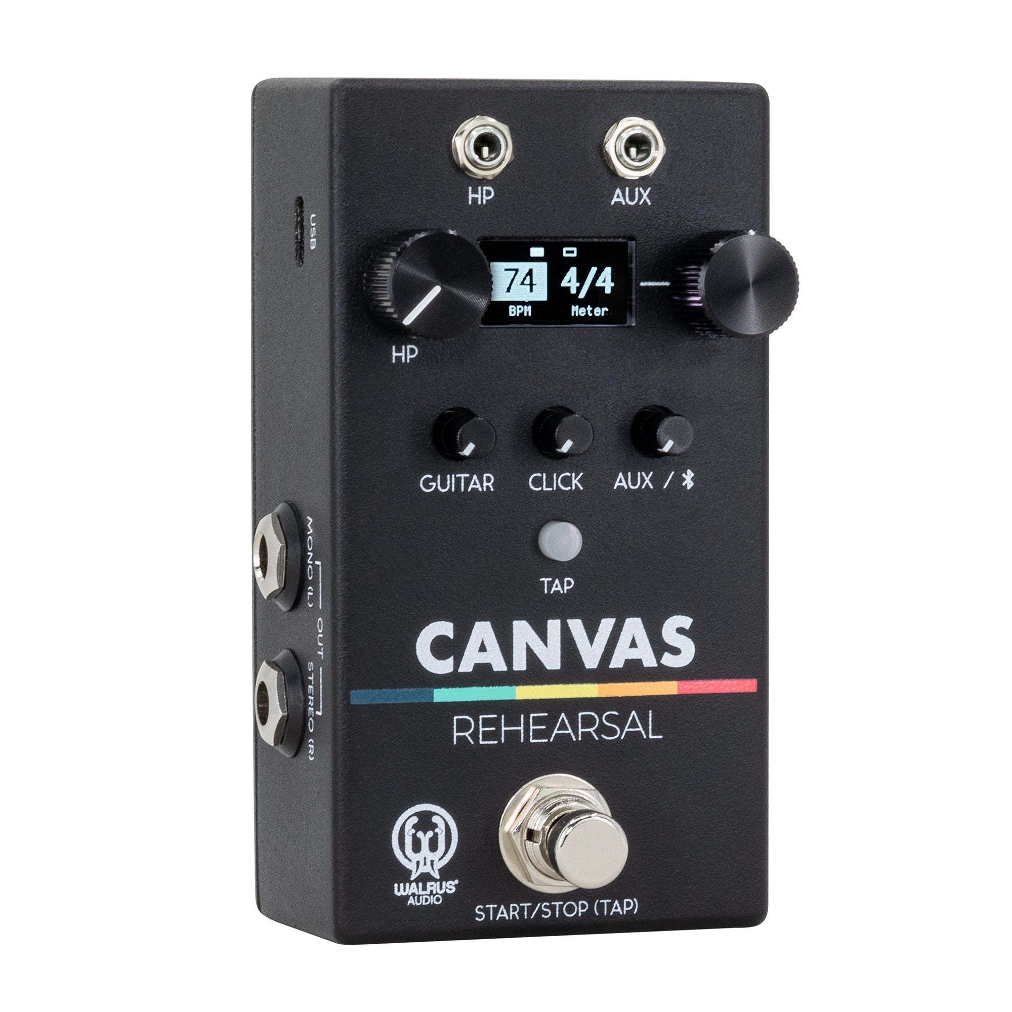 Walrus Audio Canvas Rehearsal All-in-One Headphone Amp / Metronome / Practice Tool Guitar Pedal