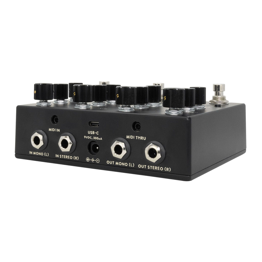 Walrus Audio Qi Etherealizer Yvette Young Atmospheric Delay / Reverb / Modulation Guitar Multi-Effects Pedal, Black