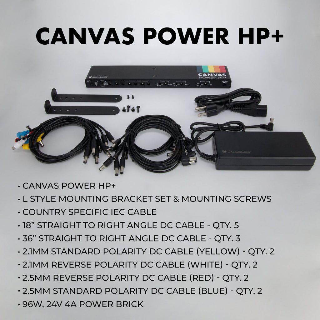 Walrus Audio Canvas Power HP+ Plus High-Power Pedalboard Power Supply