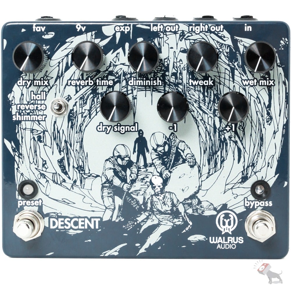 Walrus Audio Descent Reverb Octave Boutique Guitar Effect Pedal w/ Presets