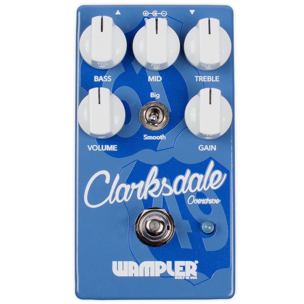 Wampler Clarksdale Overdrive Guitar Effects Pedal (Version 2) (Open Box)