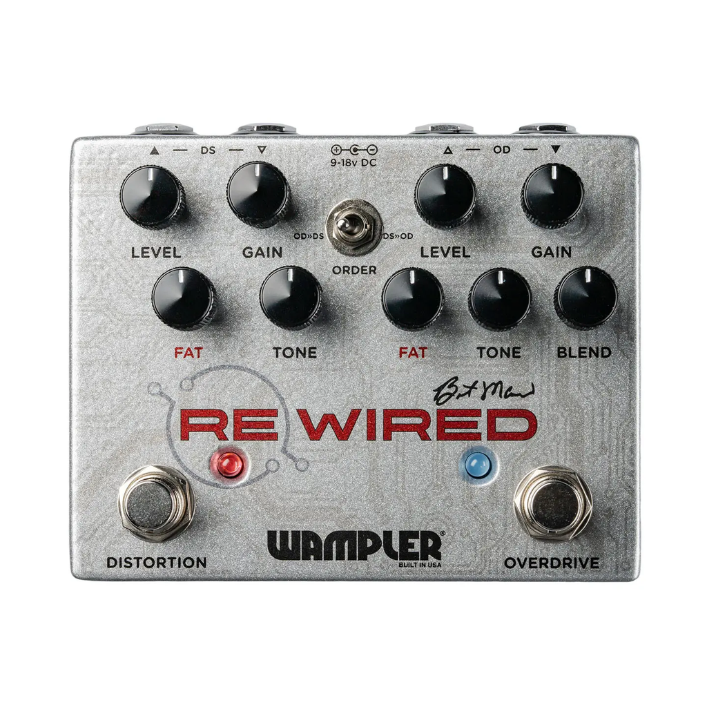 Wampler ReWired Brent Mason Signature 2-Channel Overdrive / Distortion Guitar Effect Pedal