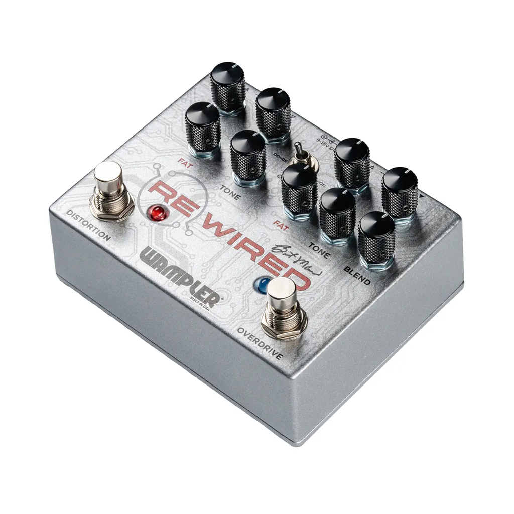 Wampler ReWired Brent Mason Signature 2-Channel Overdrive / Distortion Guitar Effect Pedal