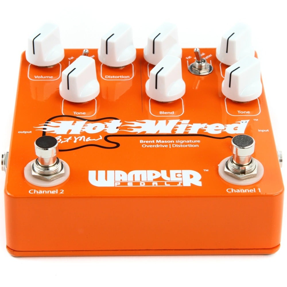 Wampler Pedals Brent Mason Signature Hot Wired V2.0 Overdrive and Distortion Guitar Dual Effect Pedal